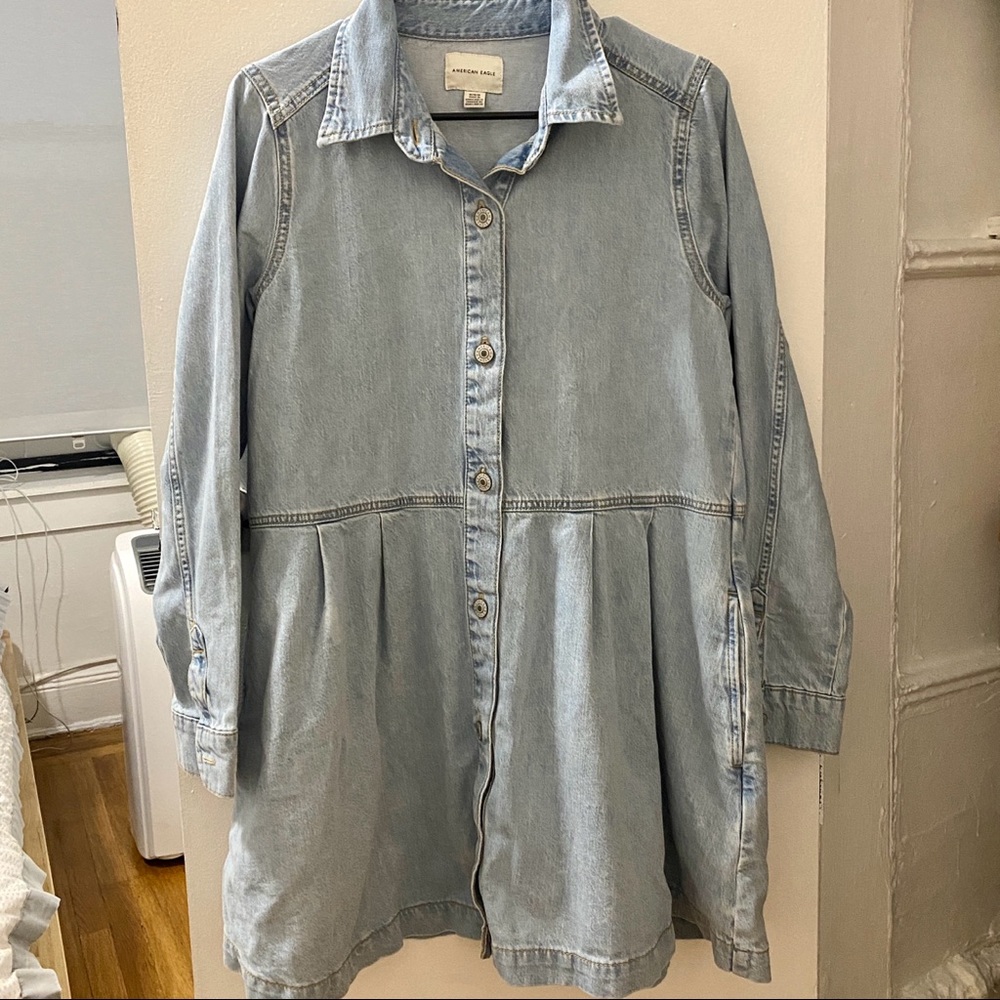 American Eagle Denim Babydoll Dress